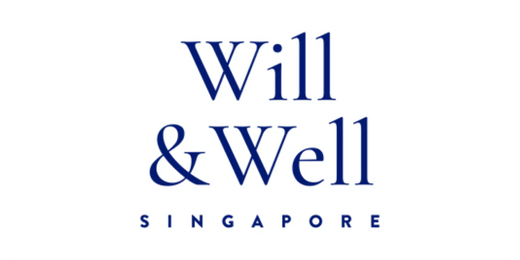 Will and Well logo in blue on a white background